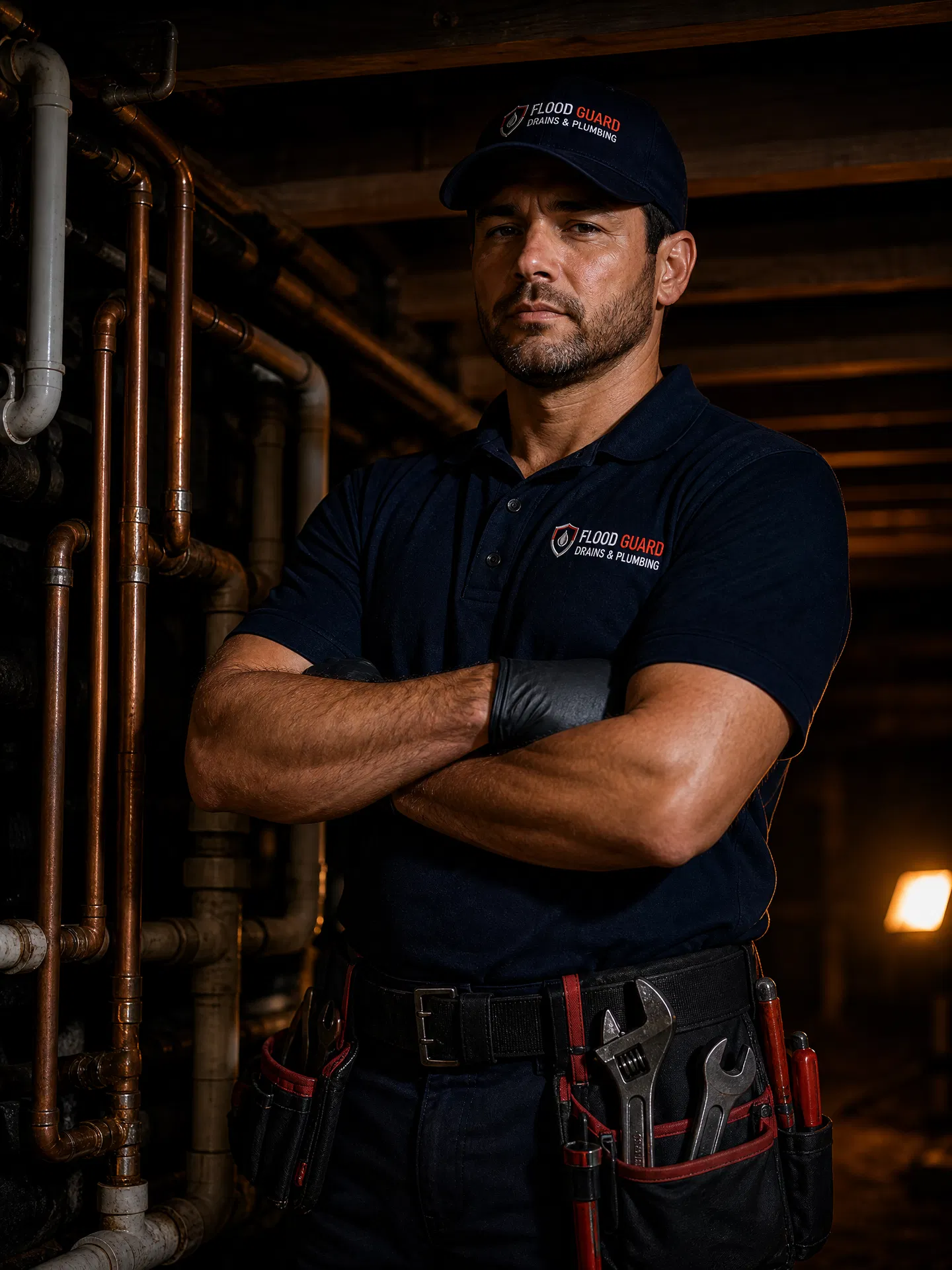 Flood Guard expert technician on site