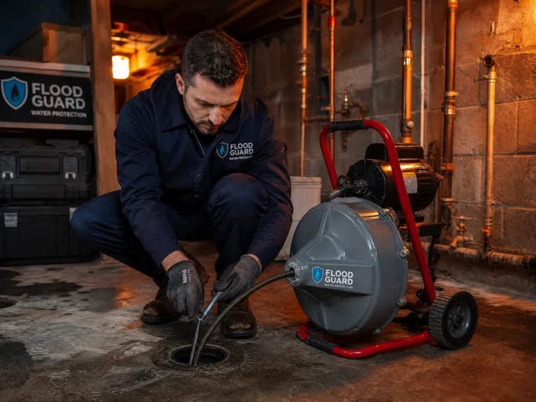 High-pressure drain cleaning